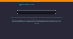 Desktop Screenshot of myownremote.com